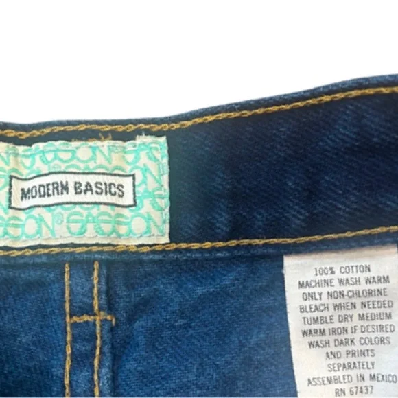 Vintage Sasson High Waist Straight Leg Cropped JeansIndigo BlueW27 x L24.5